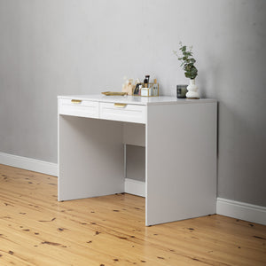 Odessa Desk | White | Hamptons Style | Pull Brass Handle