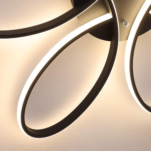 Modern LED Chandelier Light Fixture (90 cm) | Contemporary, Elegant Design