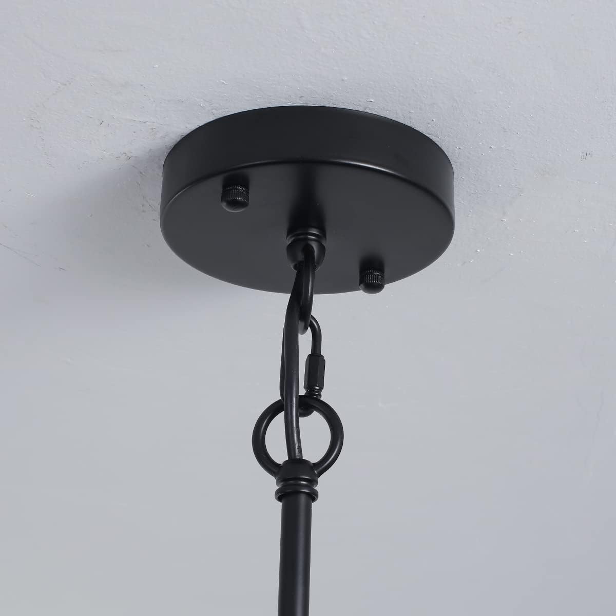 Farmhouse Pendant Light Rustic Lantern Chandelier | Black, Vintage Industrial Design