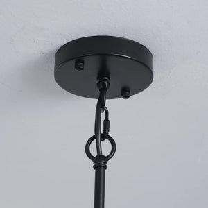 Farmhouse Pendant Light Rustic Lantern Chandelier | Black, Vintage Industrial Design