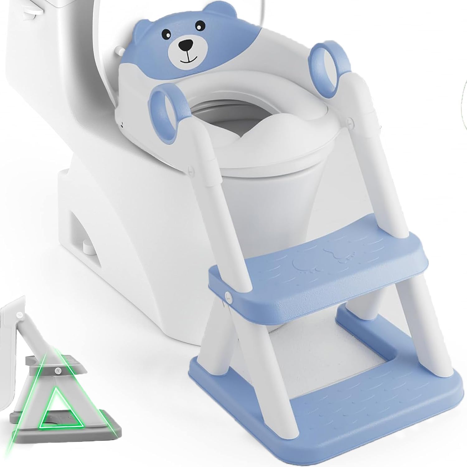 Potty Training Seat Ladder | Kids Boys Girls | Blue