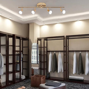 Modern 4-Light Track Lighting Kit LED | Gold, Contemporary Design