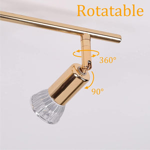 Modern 4-Light Track Lighting Kit LED | Gold, Contemporary Design