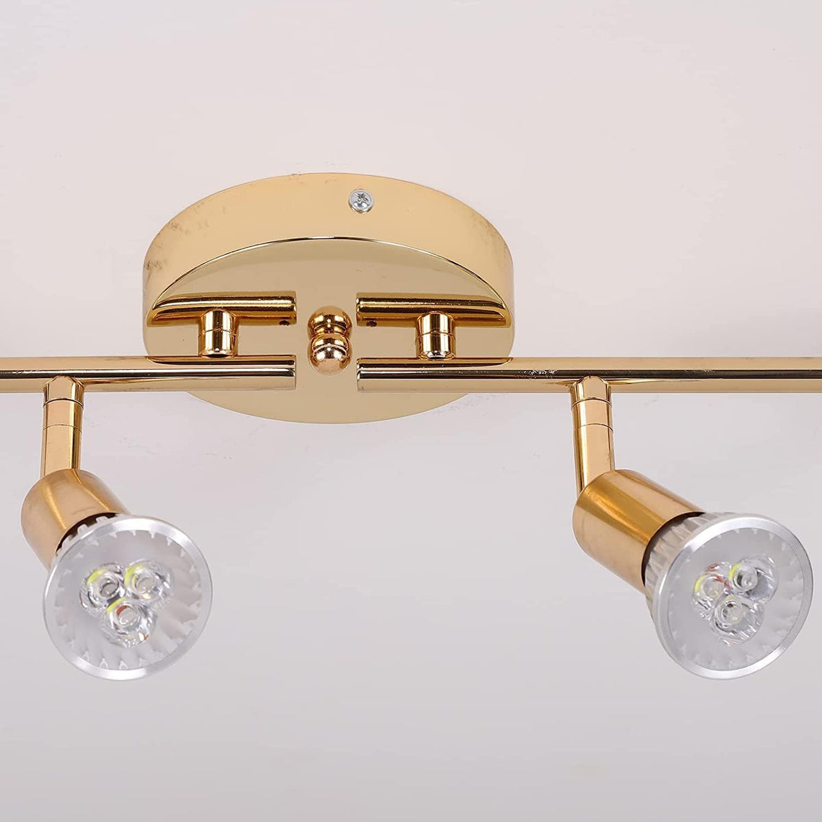 Modern 4-Light Track Lighting Kit LED | Gold, Contemporary Design
