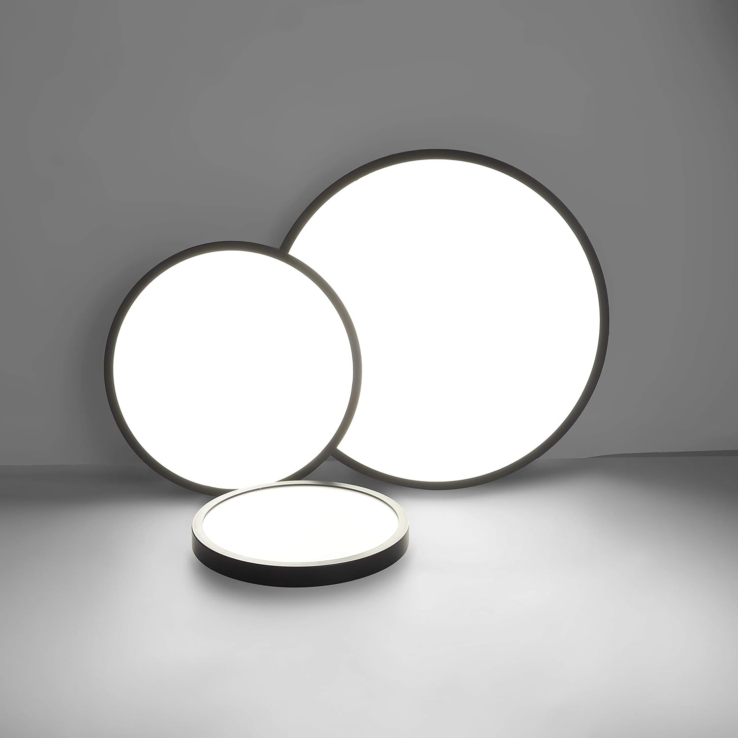 LED Ceiling Light Fixture | Natural Light, 24W 4500K, Black, Energy-Efficient