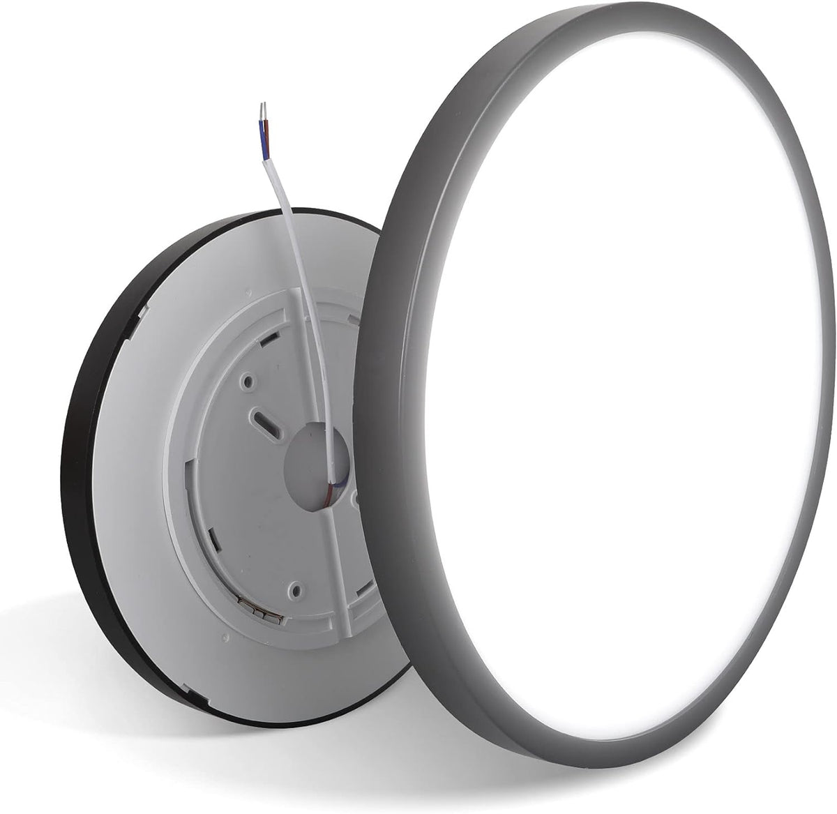 LED Ceiling Light Fixture | Natural Light, 24W 4500K, Black, Energy-Efficient