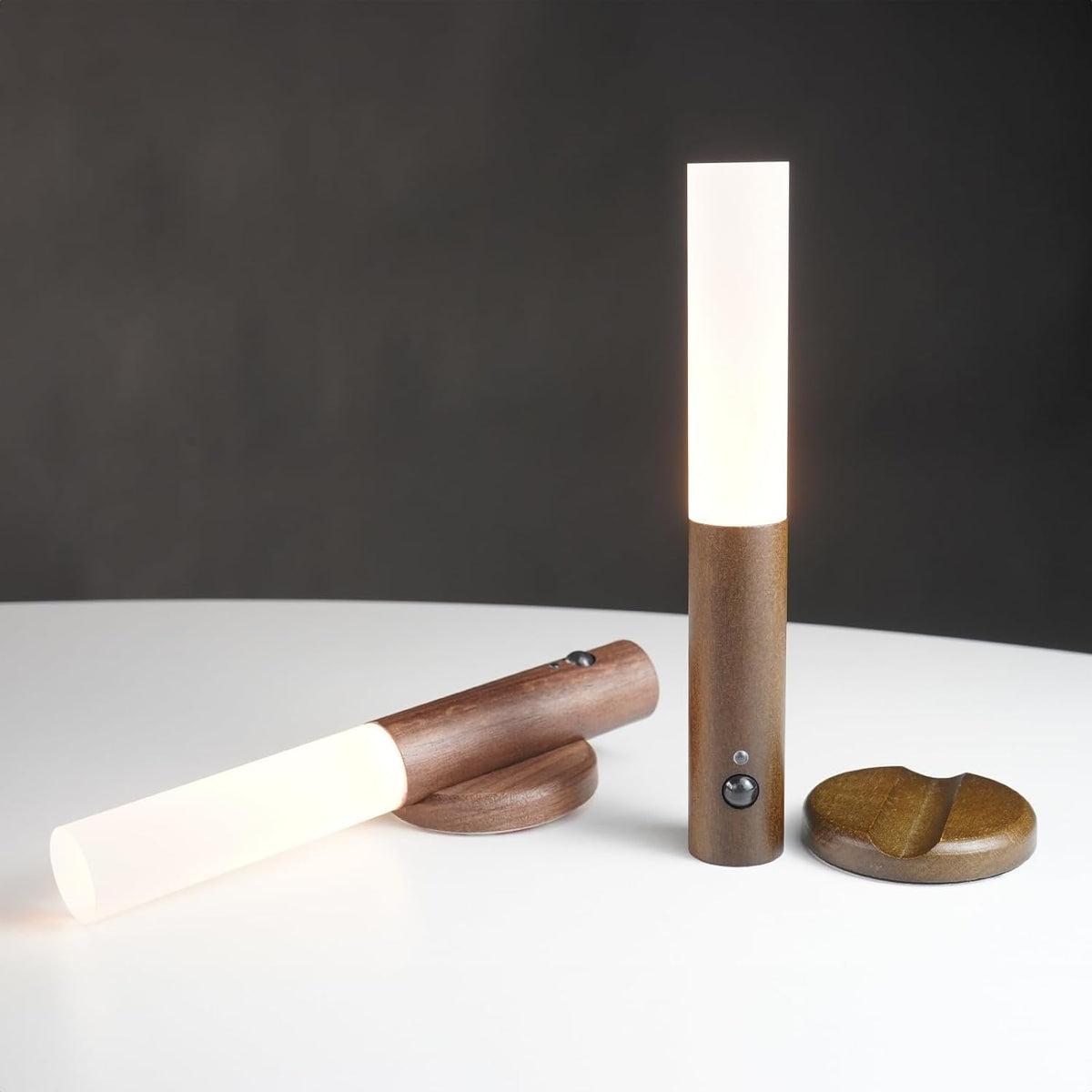 Motion Sensor Wall Light Indoor | LED Rechargeable, 2pcs, Energy-Saving