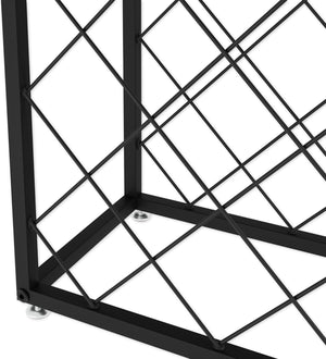 Freestanding Metal Wine Rack | 25 Bottle Capacity | Durable Construction