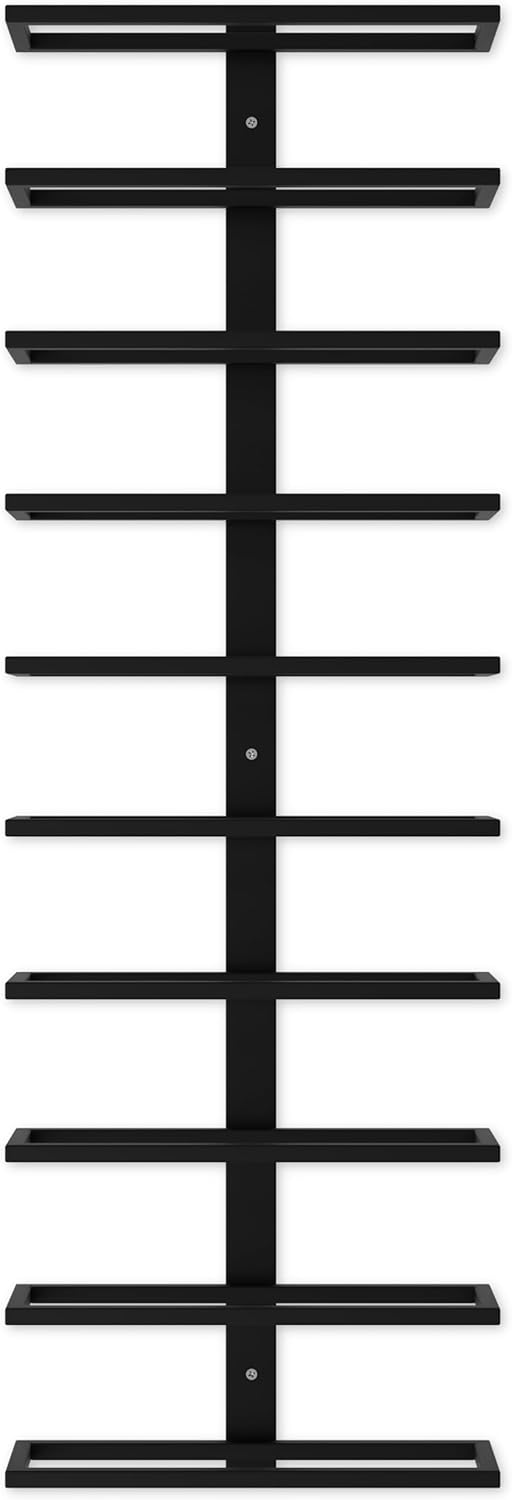 Wall-Mounted Metal Wine Rack | Holds 10 Bottles | Ideal for Wine, Liquor, Champagne