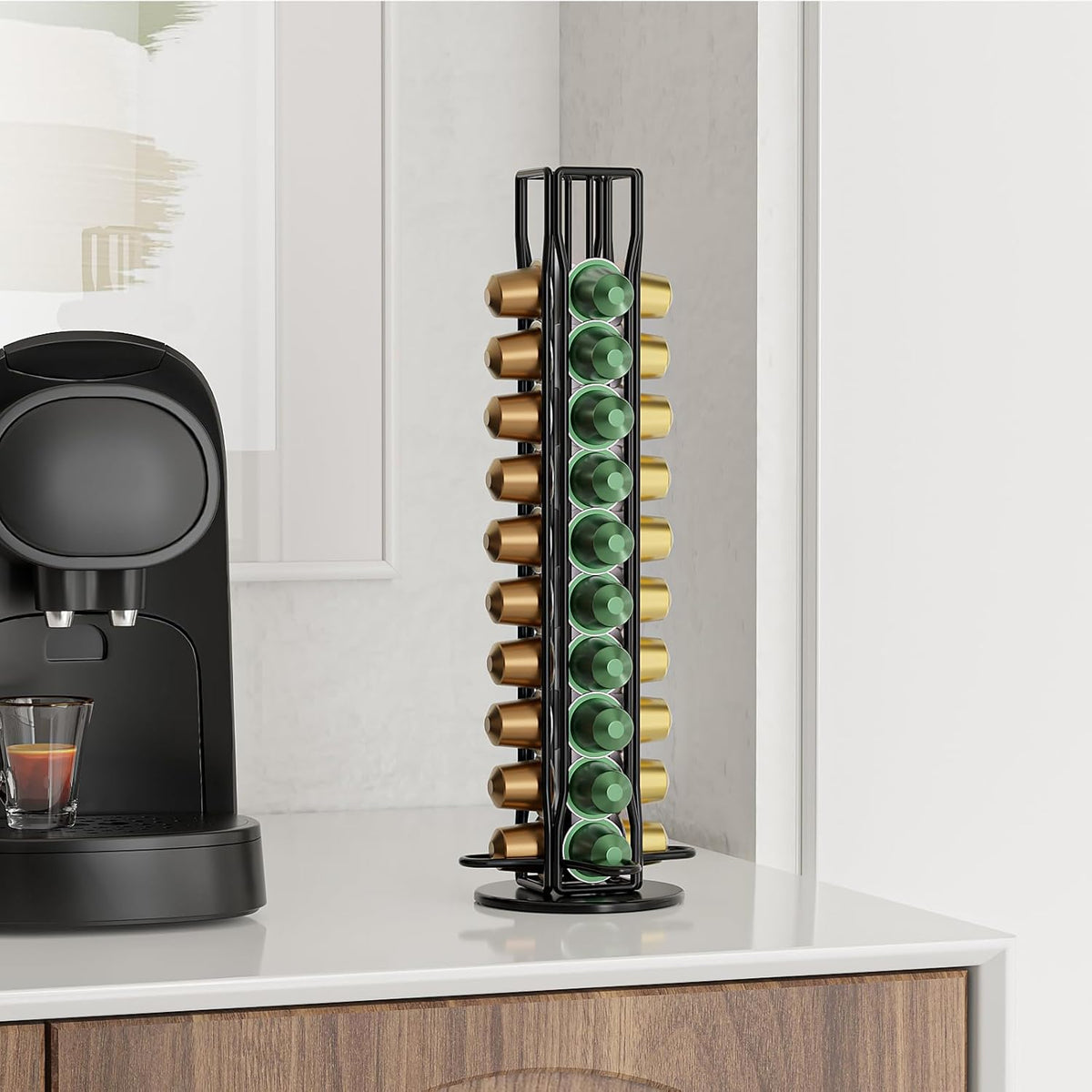 Coffee Pods Holder Storage | Compatible with 40 Nespresso Pods