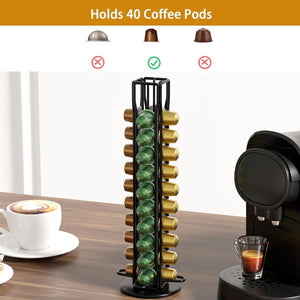 Coffee Pods Holder Storage | Compatible with 40 Nespresso Pods