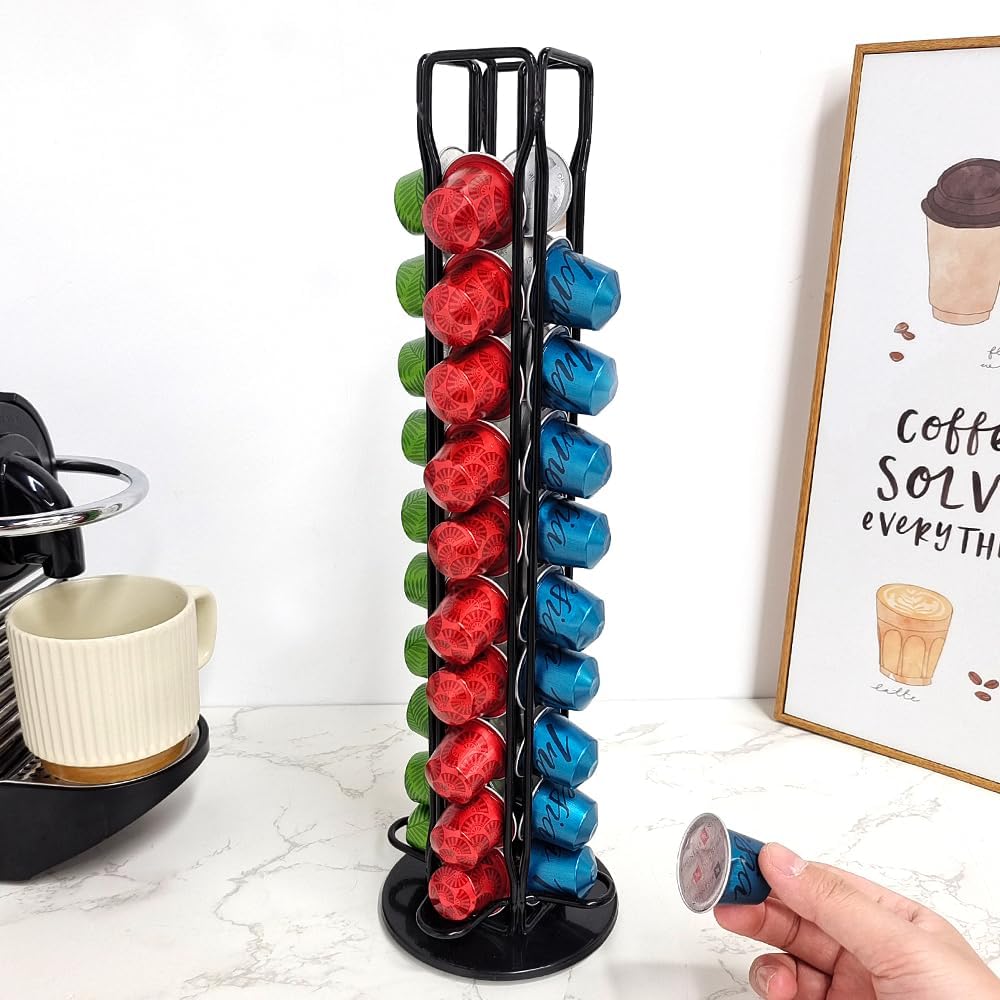Coffee Pods Holder Storage | Compatible with 40 Nespresso Pods