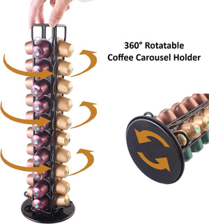 Coffee Pods Holder Storage | Compatible with 40 Nespresso Pods