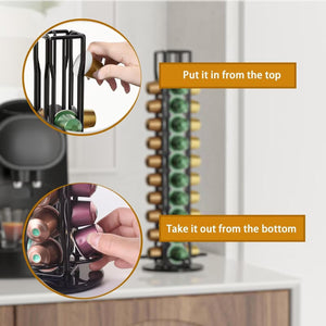 Coffee Pods Holder Storage | Compatible with 40 Nespresso Pods