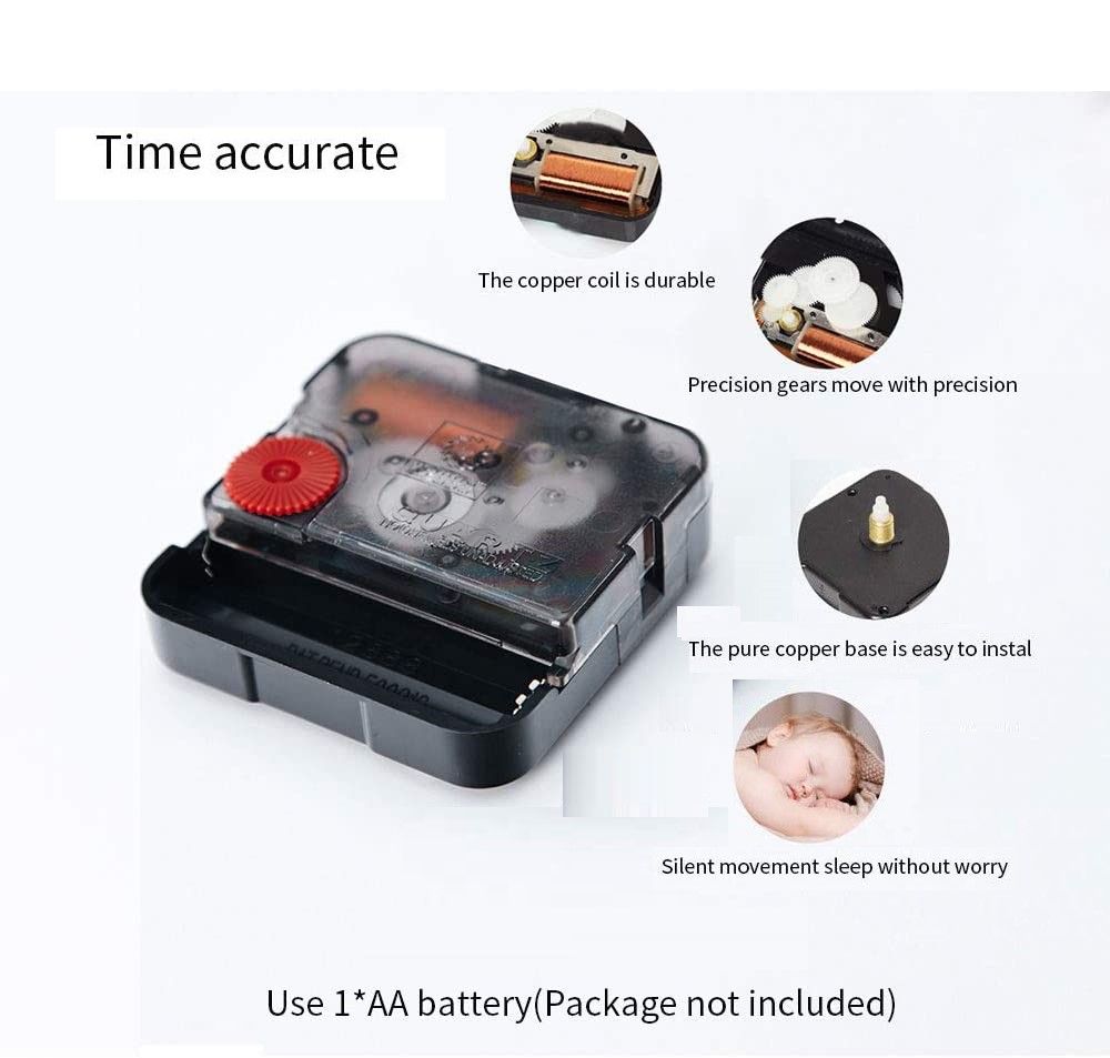 DIY Wall Clock | Modern Frameless | Large 3D Wall Watch | Giant Roman Numerals for Home Living Room and Bedroom | Small