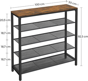 Shoe Rack Storage Organizer | 4 Shelves