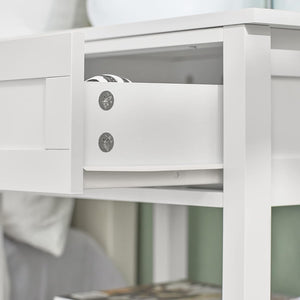 Bedside Table with Drawer & Shelves