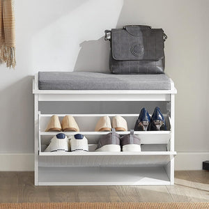 Hallway Shoe Bench Rack Cabinet | Seat Cushion