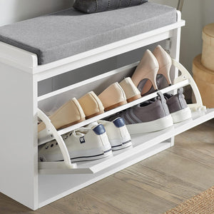 Hallway Shoe Bench Rack Cabinet | Seat Cushion