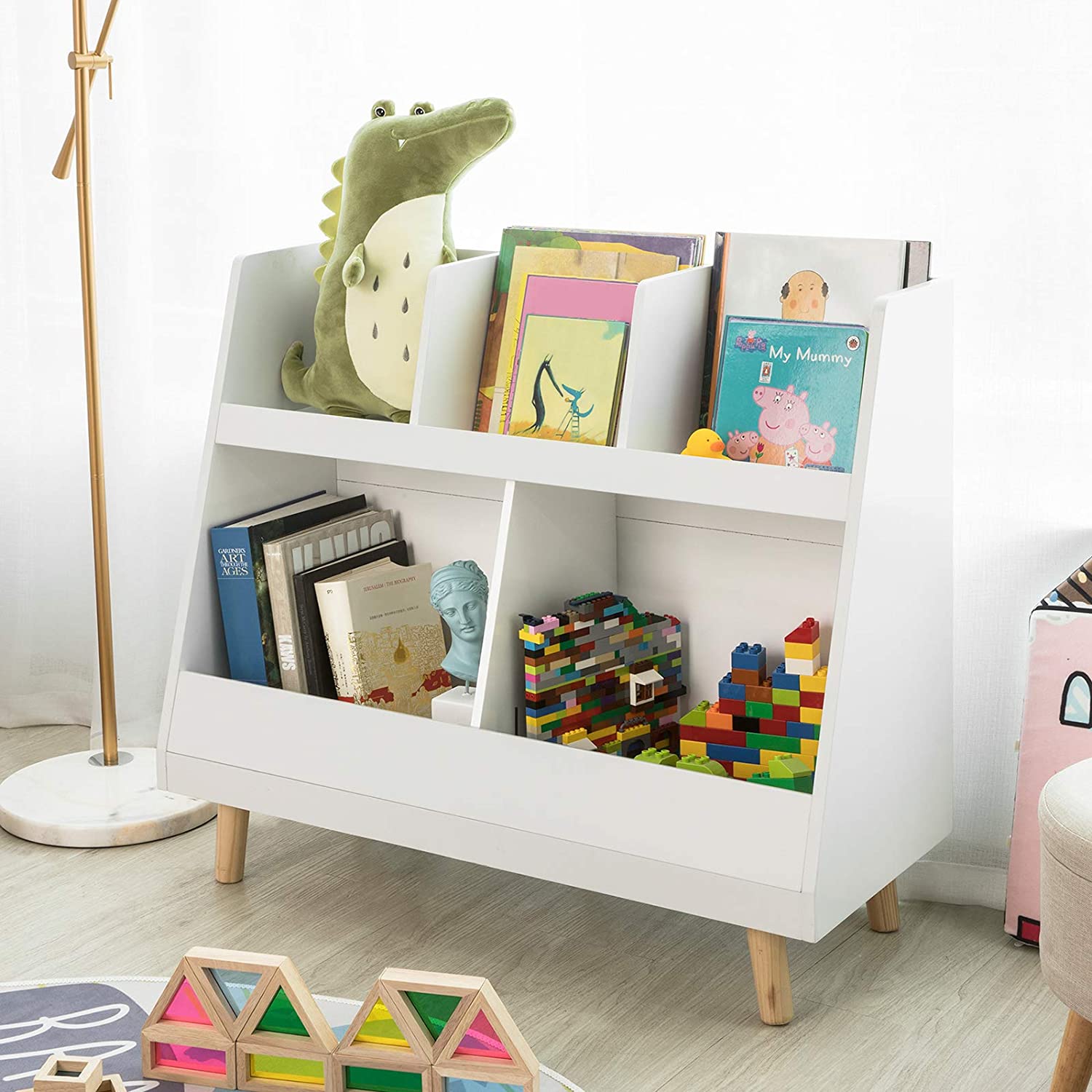 Children’s Shelving Unit | 5 Compartments Bookcase
