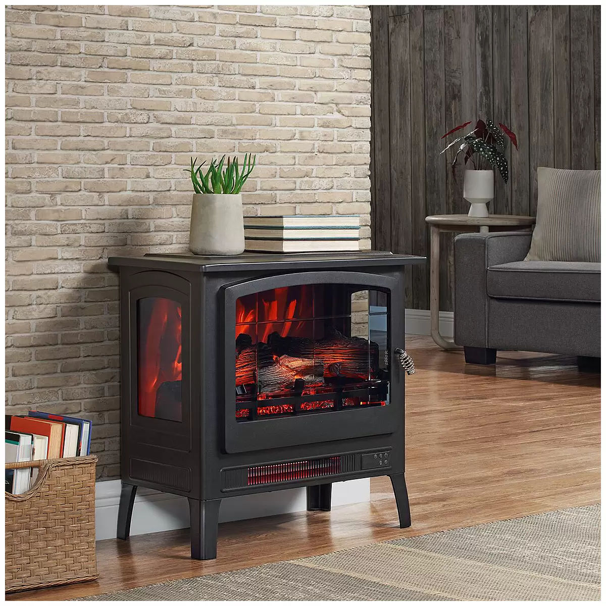 Infrared Electric Fireplace | Portable Stove Heater | Home Heating Appliance