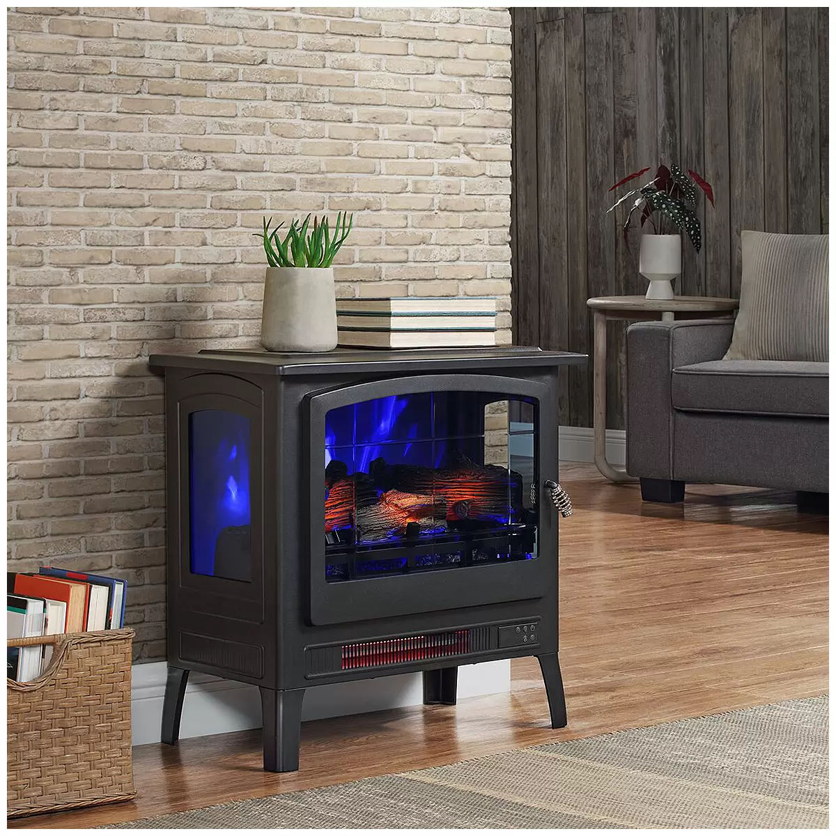 Infrared Electric Fireplace | Portable Stove Heater | Home Heating Appliance