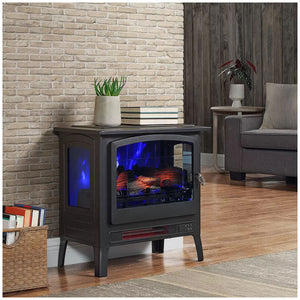 Infrared Electric Fireplace | Portable Stove Heater | Home Heating Appliance