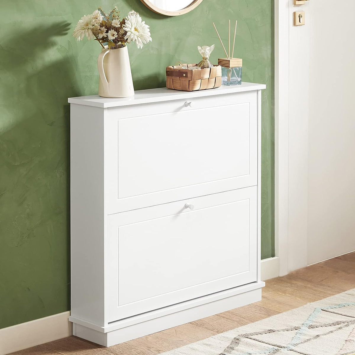 2 Drawer Shoe Cabinet | Storage Unit