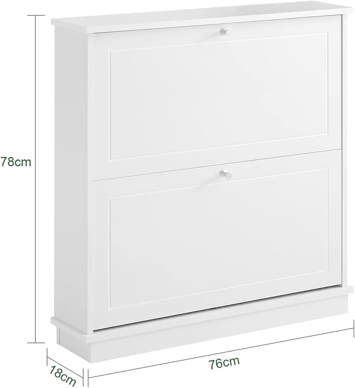 2 Drawer Shoe Cabinet | Storage Unit
