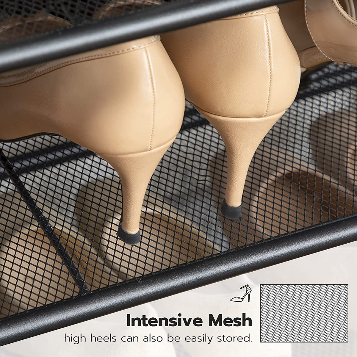 5-Tier Shoe Rack | Industrial Shoe Organizer Storage Bench