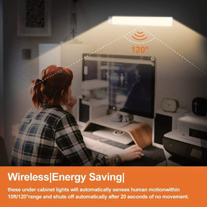 LED Cabinet Night Light | 54 LED | Rechargeable | Silver + Yellow Light | Kitchen & Bedroom