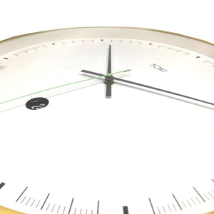Toki Metta Brushed Gold Silent Sweep Second Wall Clock | Date | 40cm