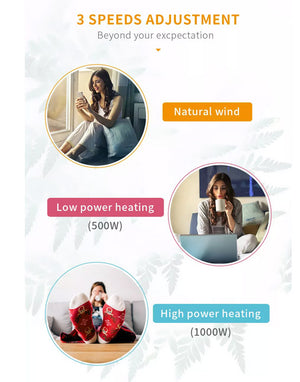 Kawa Smart Pink Edition | PTC Ceramic Heater | Oscillating | Home Office | Desk | Personal | 1000W