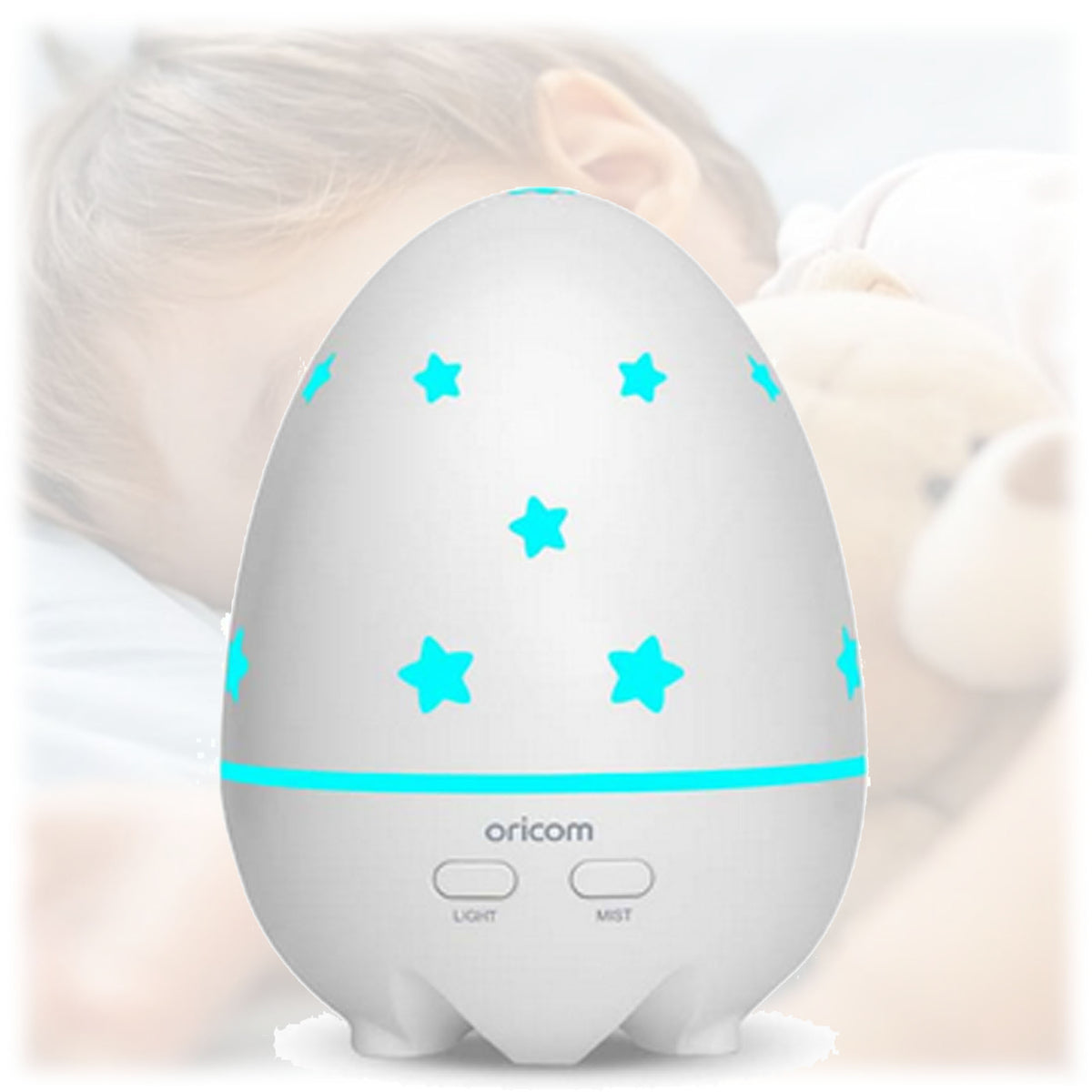 Oricom Aroma Diffuser Humidifier & Night Light | Baby & Kids Room | AD50