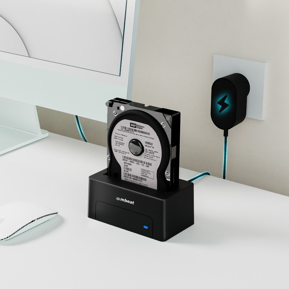 D1 USB 3.0 SATA HDD Docking Station | 3.5" & 2.5" | Black | Plug & Play Design