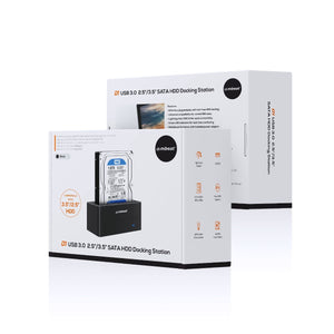D1 USB 3.0 SATA HDD Docking Station | 3.5" & 2.5" | Black | Plug & Play Design