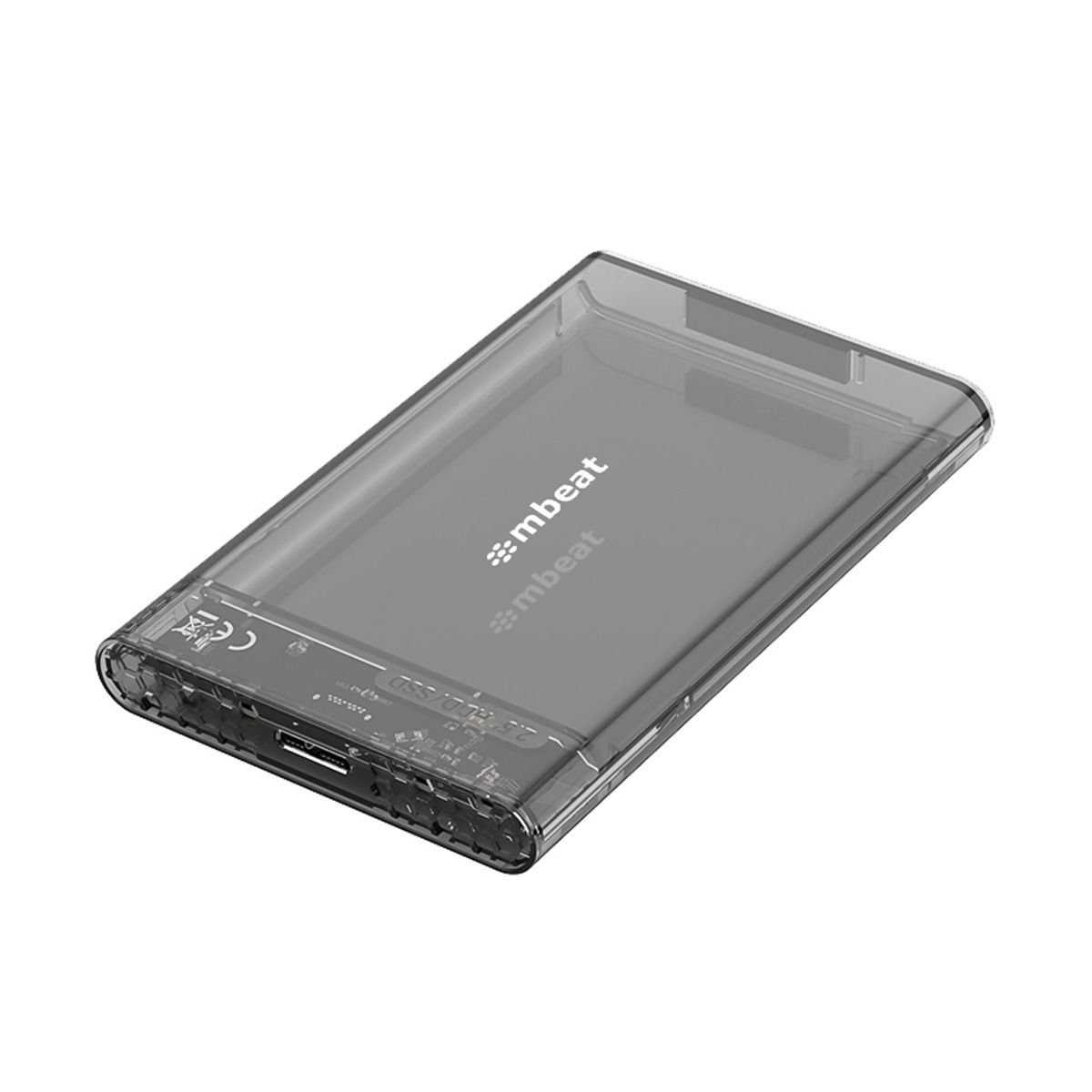 A1 See-Through Tool-Free USB 3.0 2.5" SATA HDD Enclosure | Black | High-Speed Storage Solution
