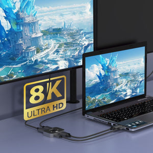 8K Bi-Directional HDMI 2.1 Switch | 2 In 1 Out / 1 In 2 Out | High-Speed Signal Transfer