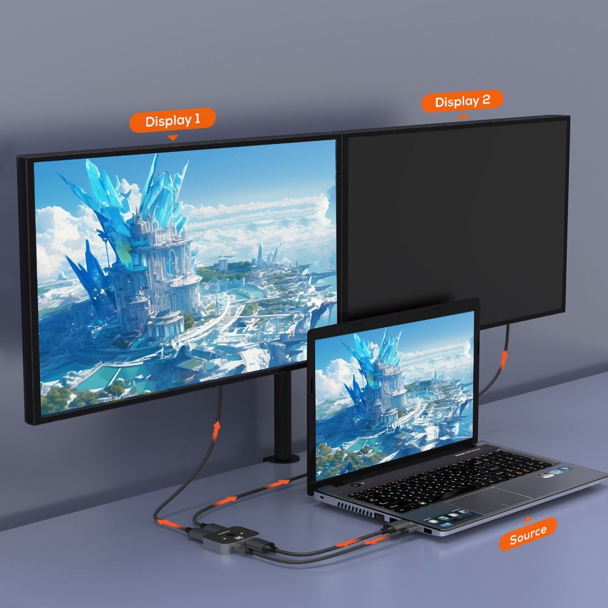 8K Bi-Directional HDMI 2.1 Switch | 2 In 1 Out / 1 In 2 Out | High-Speed Signal Transfer