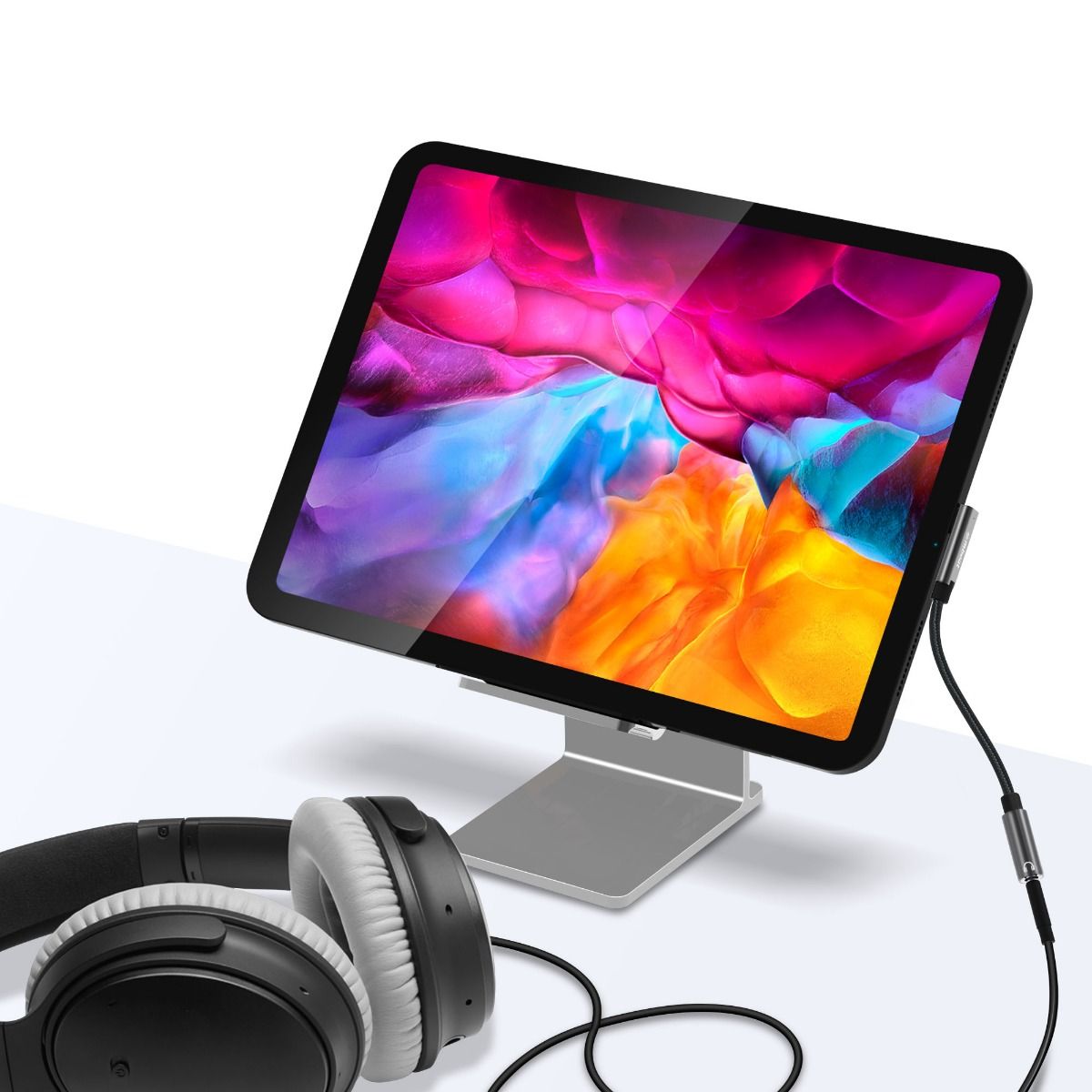 Elite USB-C to 3.5mm Audio Adapter | Space Grey | Compact & Durable