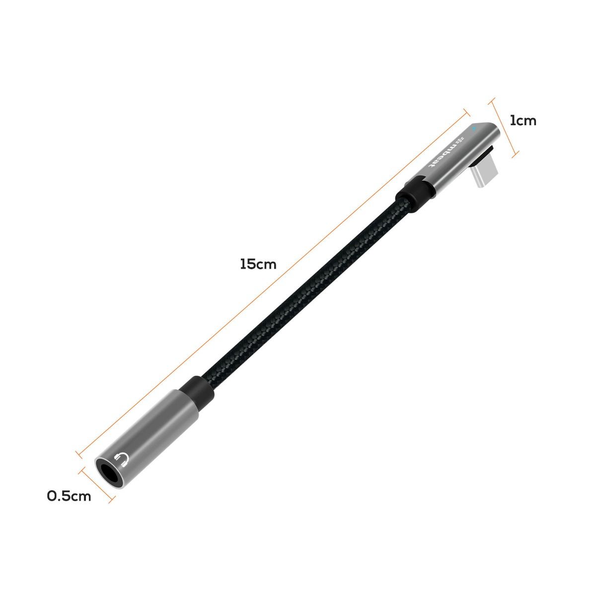 Elite USB-C to 3.5mm Audio Adapter | Space Grey | Compact & Durable