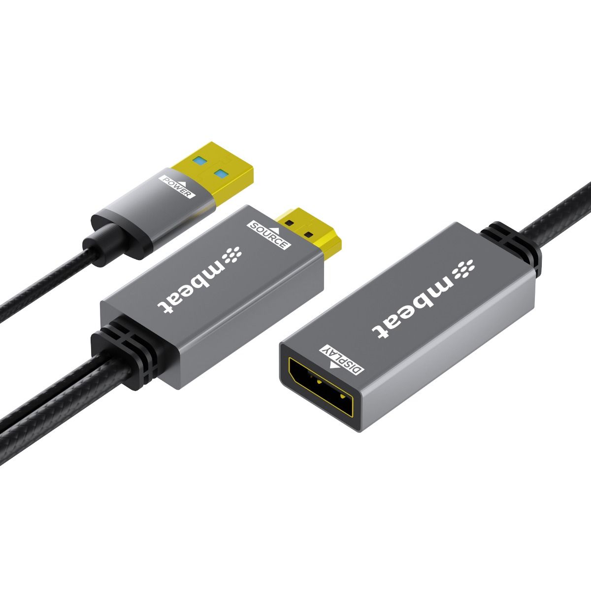 Tough Link | HDMI to DisplayPort Adapter | USB Power Included