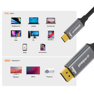 Tough Link | 8K 1.8m USB-C to DisplayPort Cable