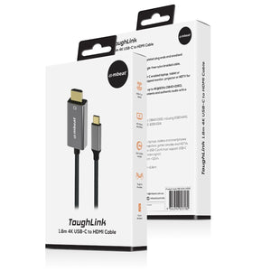 Tough Link USB-C to HDMI Cable | 1.8M | 4K | Space Grey