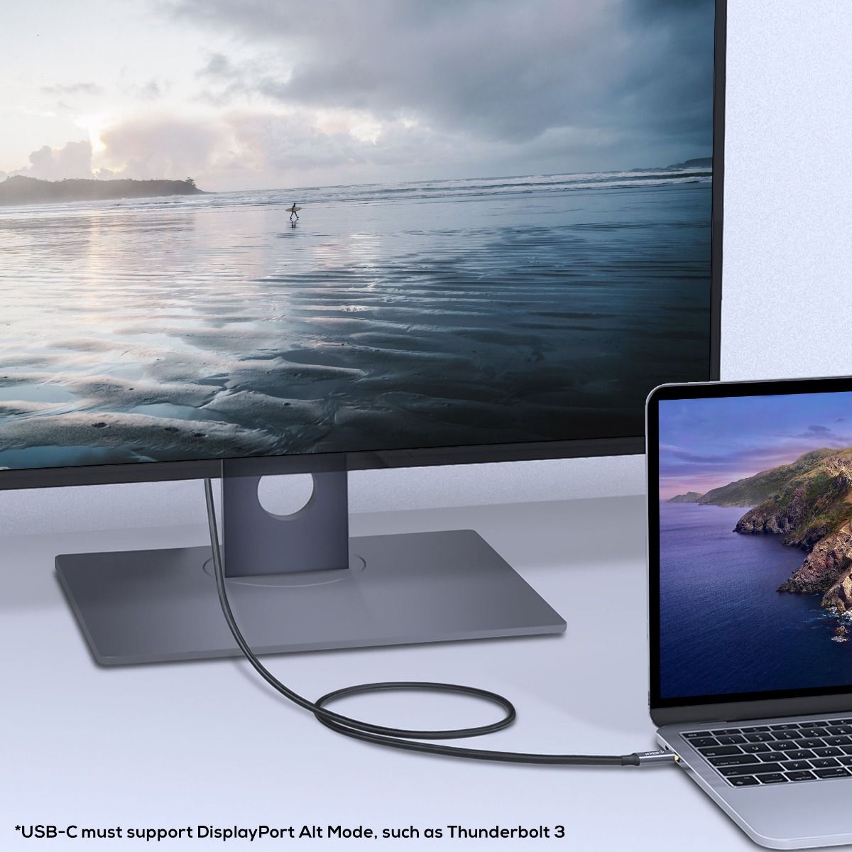 Tough Link USB-C to HDMI Cable | 1.8M | 4K | Space Grey