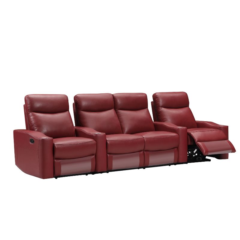 Chicago 4 Seat Home Theatre Lounge | Electric Recliners | 4 Cup Holders
