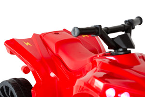 Rechargeable Ride-on Quad Bike | Red | Safe Braking System