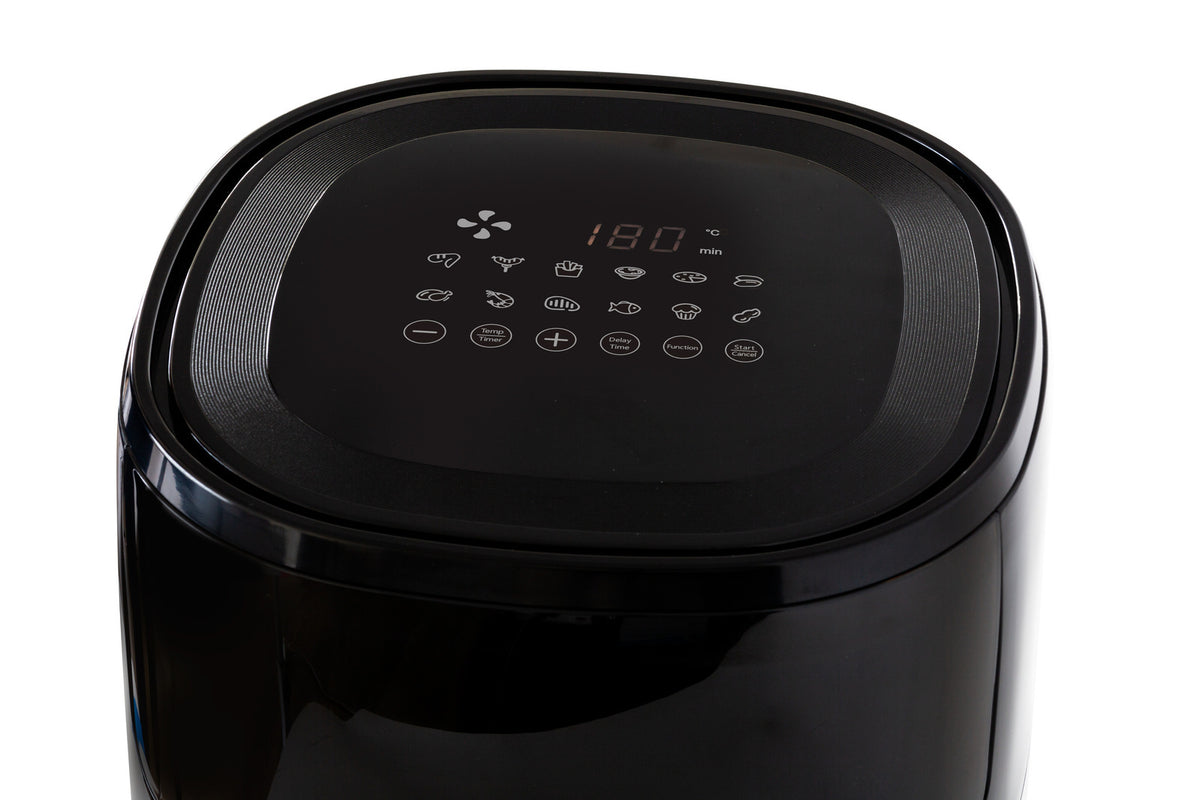 6L Digital Air Fryer with 1600W & Glass Window | Easy Viewing & Cooking
