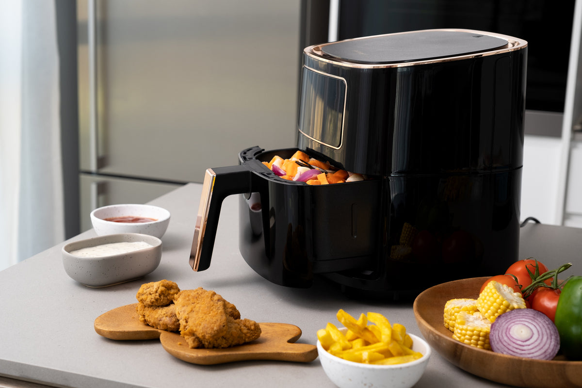 7L Digital Air Fryer | Black | 1700W | 200°C | 8 Cooking Settings