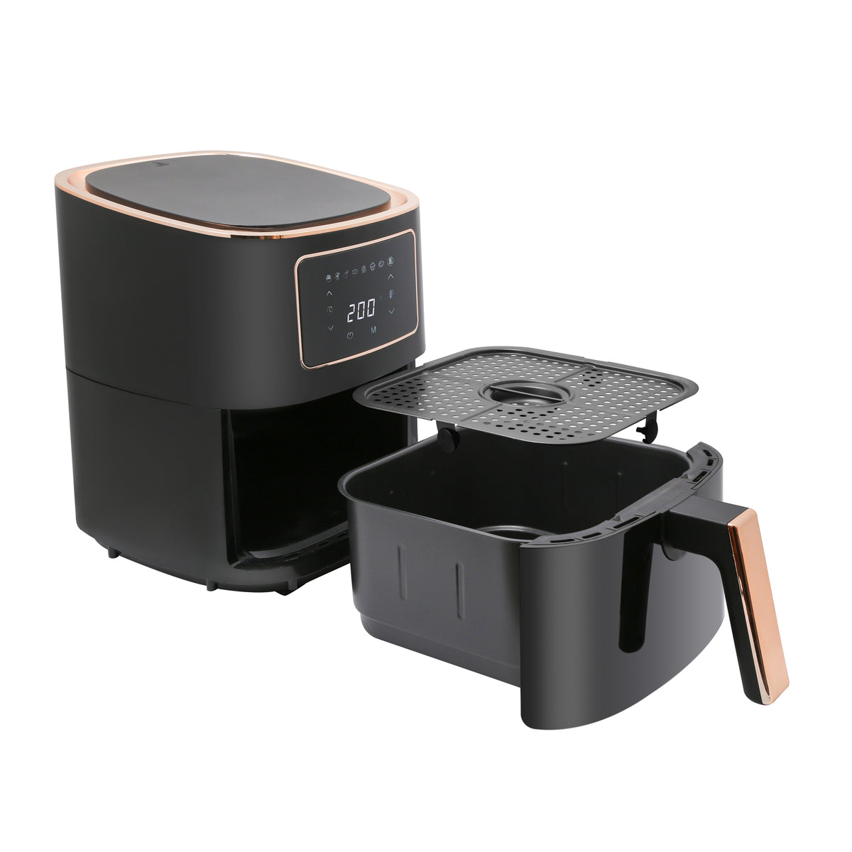7L Digital Air Fryer | Black | 1700W | 200°C | 8 Cooking Settings